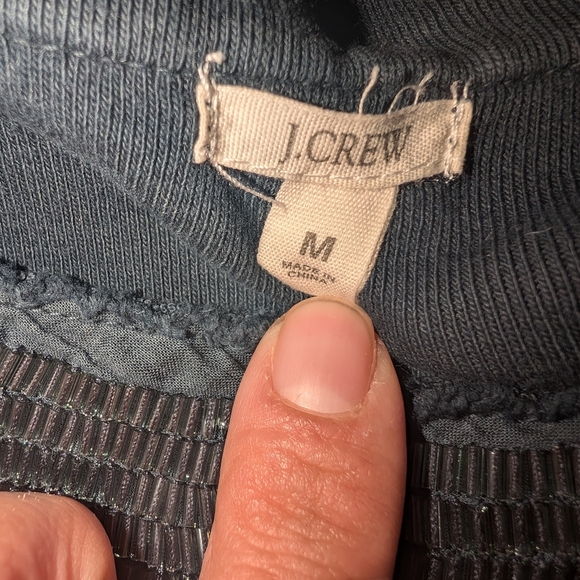 J. Crew Navy Women's Cardigan with Beaded Detail - Picture 4 of 8